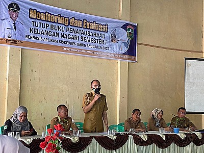 Monev Tutup Buku Keuangan Nagari Semester I TA 2022